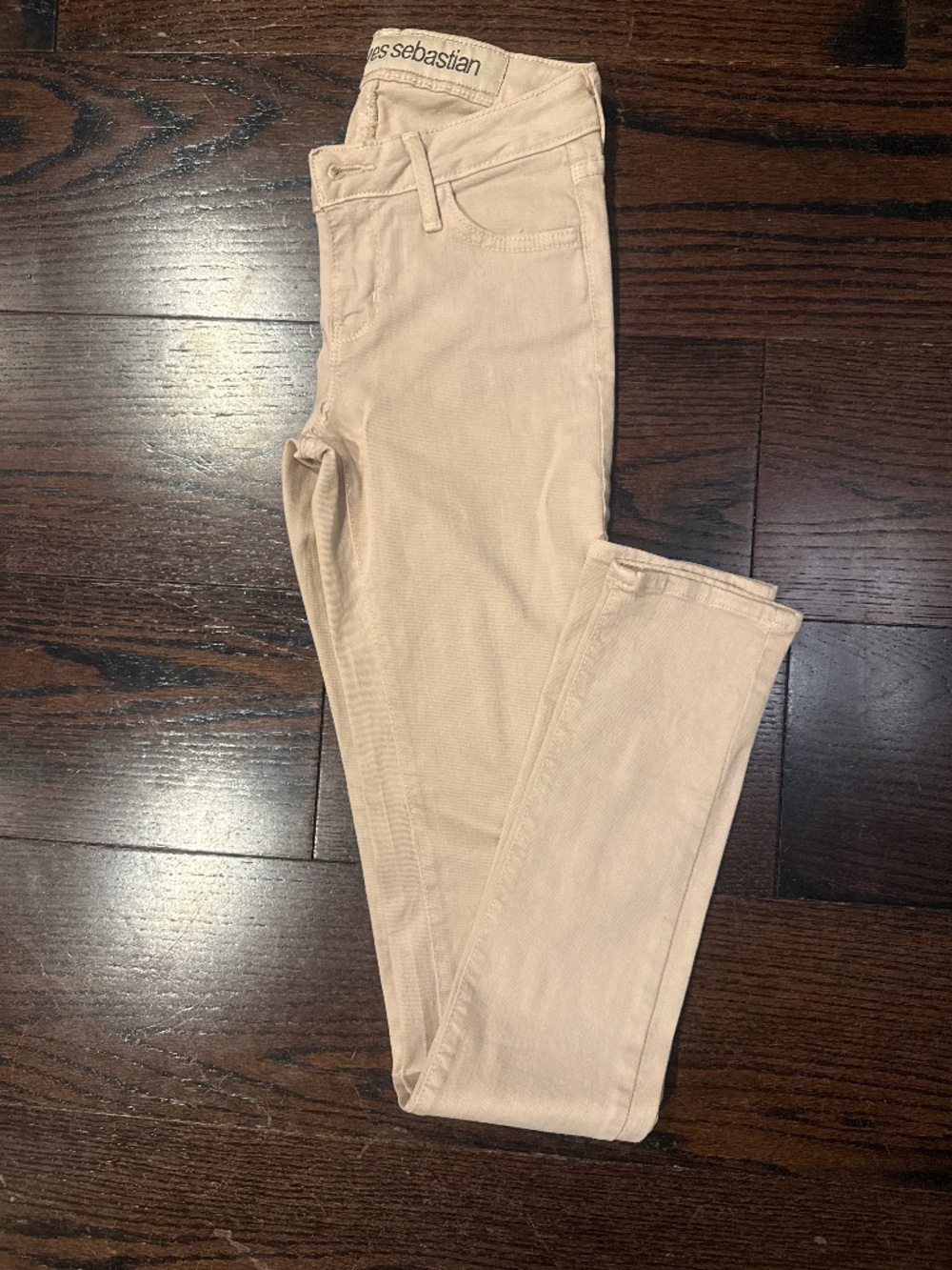 Pookie & Sebastian Light Tan Skinny Jeans
